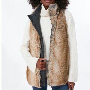 TUCKERNUCK 
Emilia Wax Fur Reversible Vest